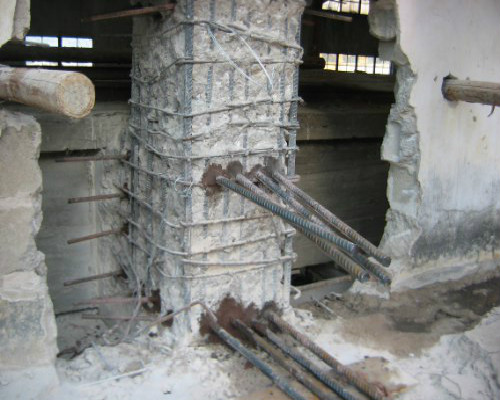 柱子植筋加固工程-北京某大厦改造加固项目